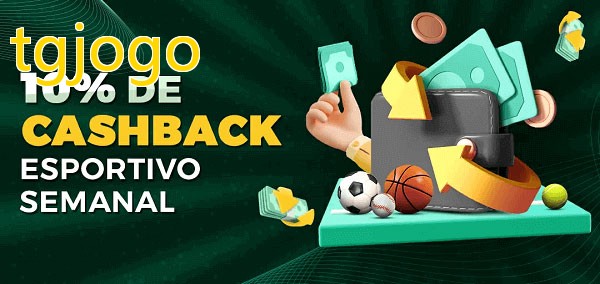 10% de bônus de cashback na tgjogo